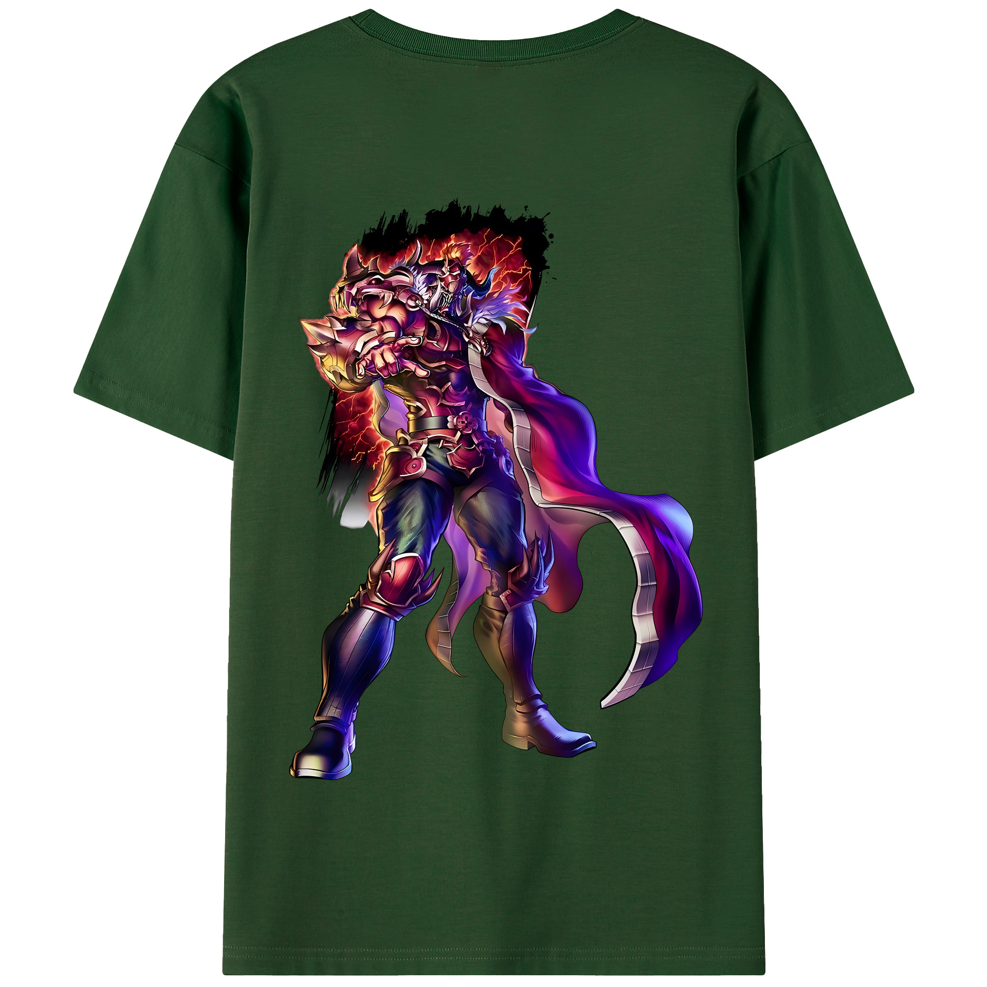 （画像用） 北斗の拳 Fist of the North Star 綿100％半袖Tシャツ（背面プリント）